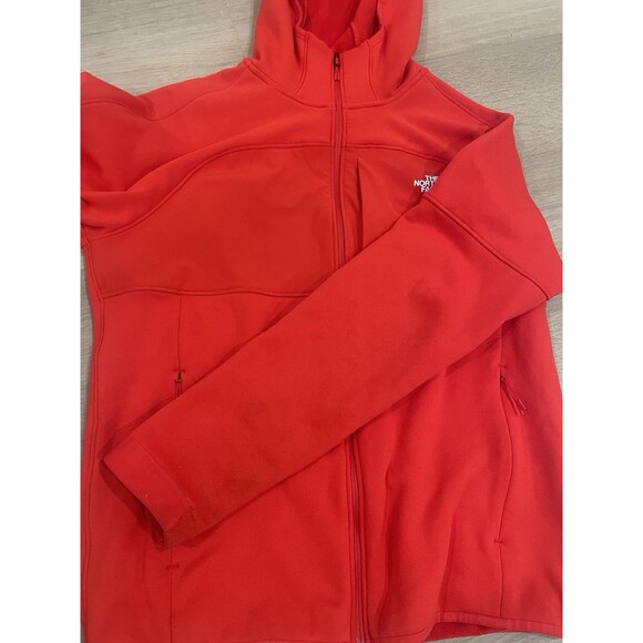 The North Face Men's Canyonlands High Altitude Tech Fleece Hoodie Red Full Zip - Picture 14 of 16